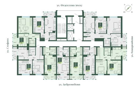 
  Продается студия 31.54 м², в ЖК Мичурин. Фото 1.