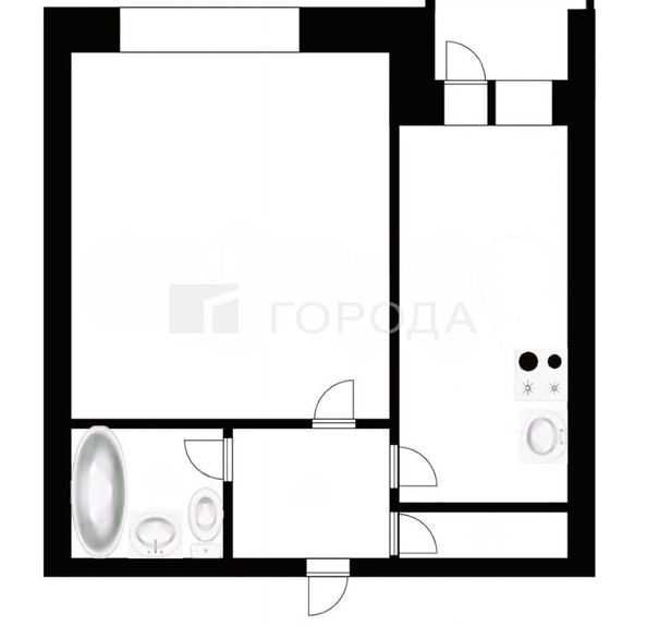 
  Продается 1-комн. квартира 35 м². Фото 21.