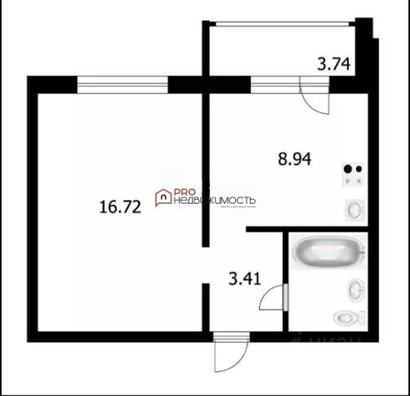 
  Продается 1-комн. квартира 32.6 м². Фото 7.