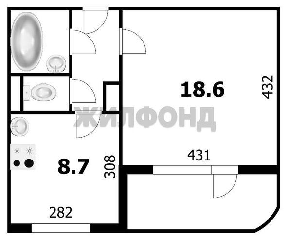 
  Продается 1-комн. квартира 33.8 м². Фото 14.