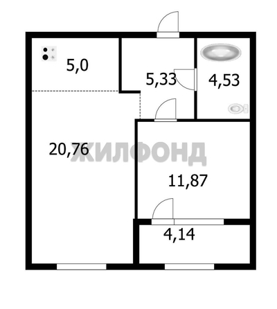 
  Продается 2-комн. квартира 46.5 м². Фото 13.