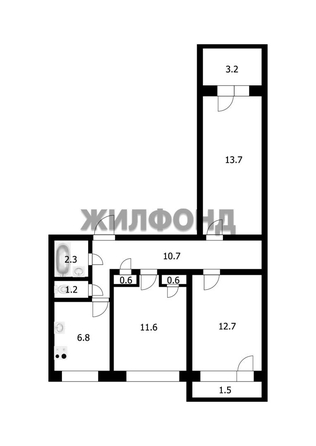 
  Продается 3-комн. квартира 60.2 м². Фото 13.
