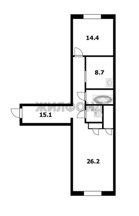 
  Продается 2-комн. квартира 75 м². Фото 9.