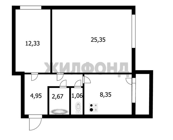 
  Продается 2-комн. квартира 58.1 м². Фото 9.
