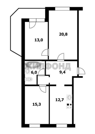 
  Продается 3-комн. квартира 78.7 м². Фото 13.