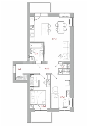 
  Продается 3-комн. квартира 69.2 м². Фото 30.