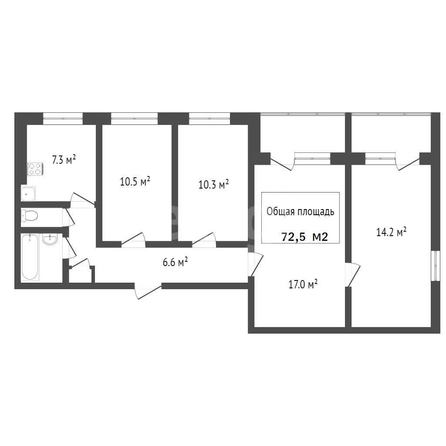 
  Продается 4-комн. квартира 80.2 м². Фото 28.
