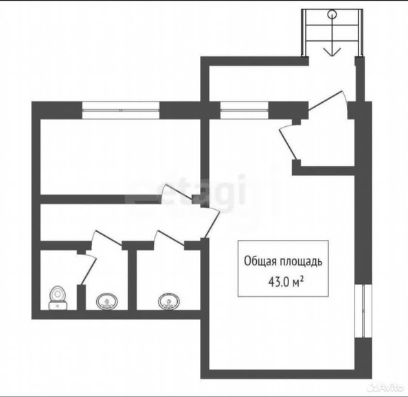 
  Продается универсальное помещение 42.2 м². Фото 3.