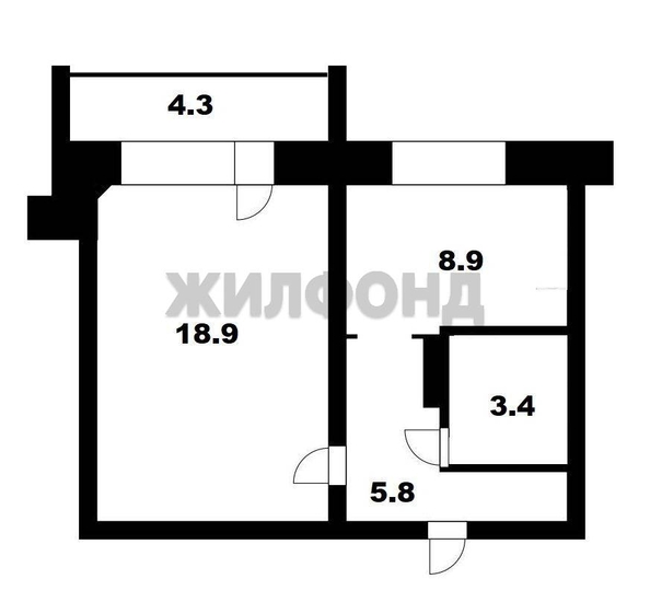 
  Продается 1-комн. квартира 37.2 м². Фото 10.