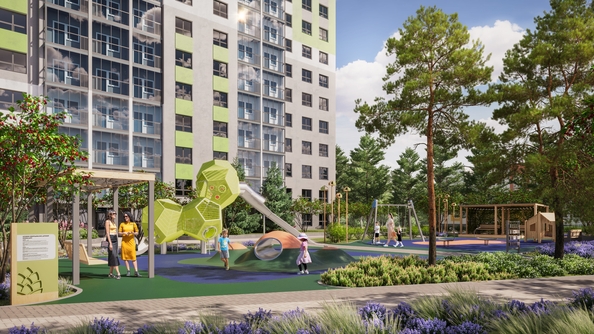 
  Продается 3-комн. квартира 58.82 м², в ЖК Эко-квартал на Кедровой, дом 6. Фото 2.