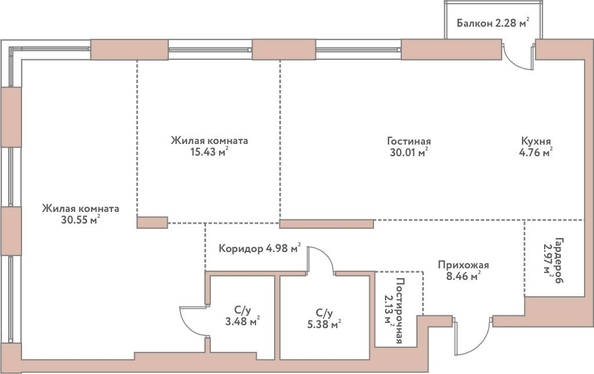 
  Продается 4-комн. квартира 108.15 м², в ЖК Флора и Фауна, 16Б. Фото 1.