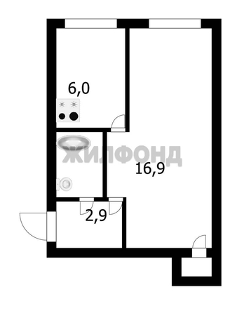 
  Продается 1-комн. квартира 30.2 м². Фото 1.