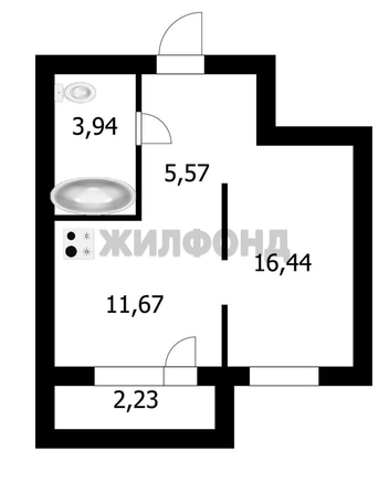 
  Продается 1-комн. квартира 37.2 м², в ЖК Парково. Фото 17.