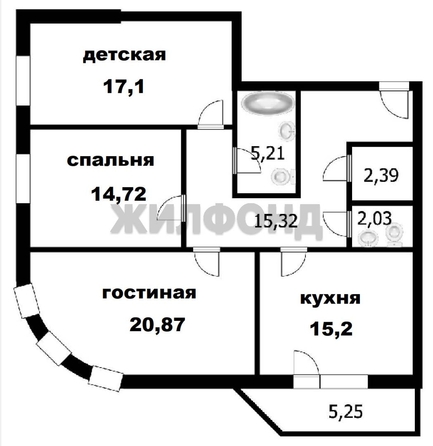 
  Продается 3-комн. квартира 92.7 м². Фото 38.