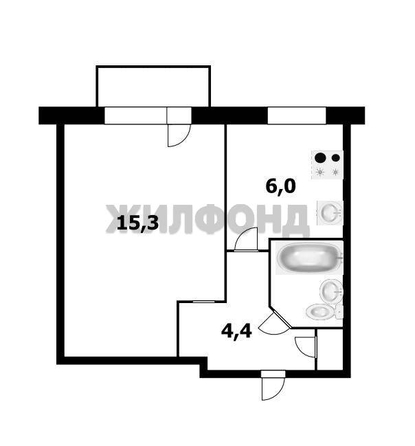 
  Продается 1-комн. квартира 29.2 м². Фото 8.