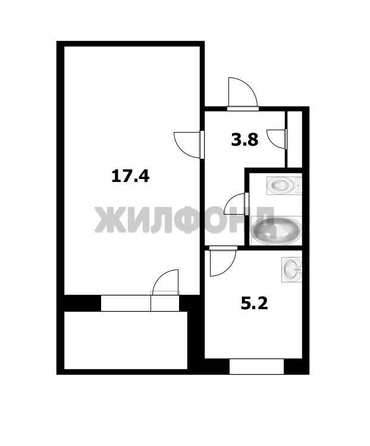 
  Продается 1-комн. квартира 29.8 м². Фото 19.