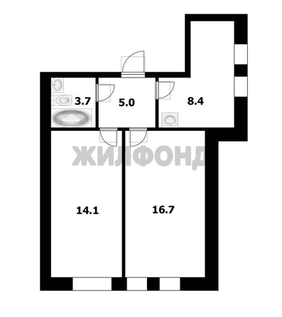 
  Продается 2-комн. квартира 47.9 м². Фото 18.