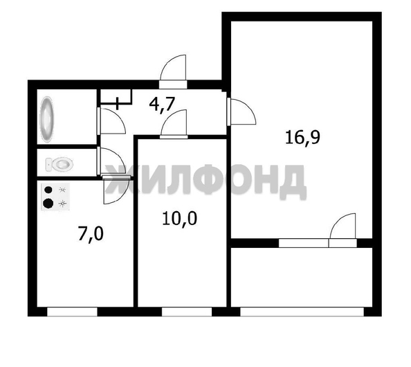 
  Продается 2-комн. квартира 42.6 м². Фото 18.