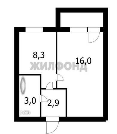 
  Продается 1-комн. квартира 30.2 м². Фото 22.