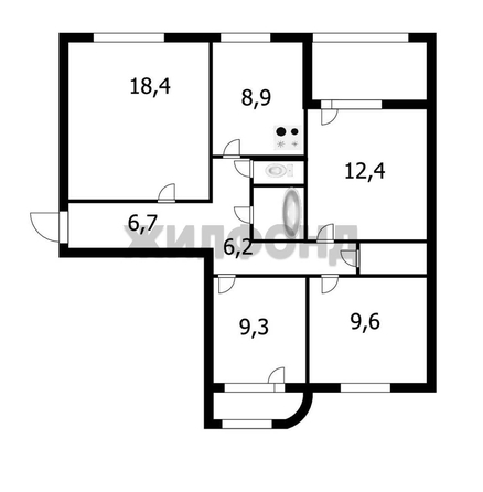 
  Продается 3-комн. квартира 77.9 м². Фото 1.
