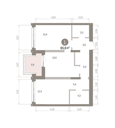 
  Продается 1-комн. квартира 65.63 м², в ЖК Европейский берег, дом 32. Фото 1.