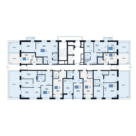 
  Продается 2-комн. квартира 46.4 м², в ЖК Салют, дом 2. Фото 1.