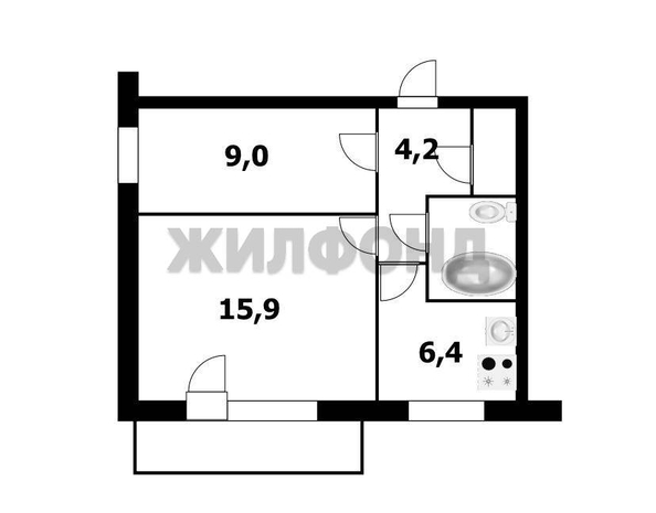 
  Продается 2-комн. квартира 40.3 м². Фото 18.