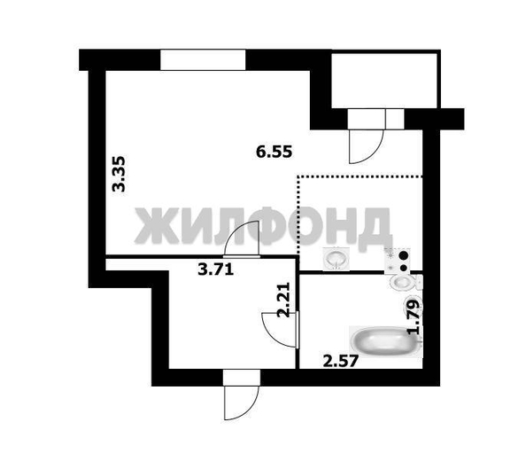 
  Продается студия 33 м². Фото 14.