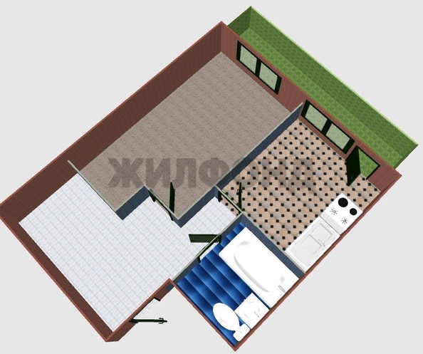
  Продается 1-комн. квартира 46 м². Фото 37.