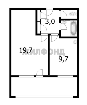 
  Продается 1-комн. квартира 40 м². Фото 8.