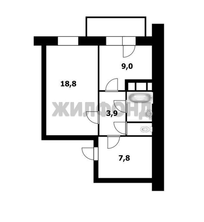 
  Продается 1-комн. квартира 48 м². Фото 11.