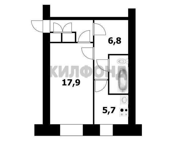 
  Продается 1-комн. квартира 38 м². Фото 14.