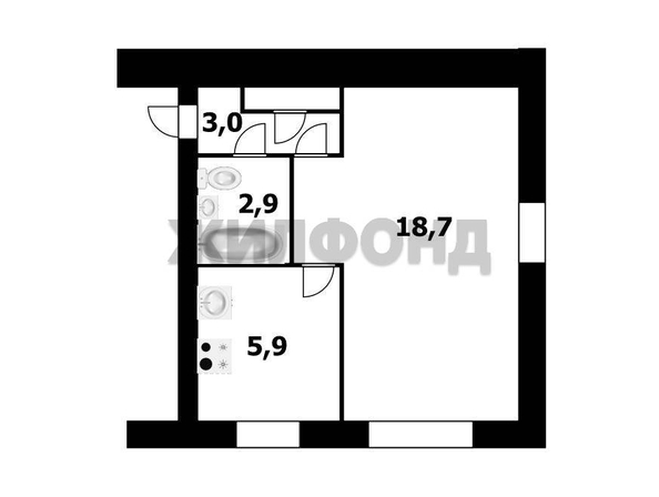
  Продается 1-комн. квартира 31 м². Фото 11.