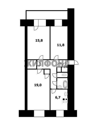 
  Продается 3-комн. квартира 73 м². Фото 15.