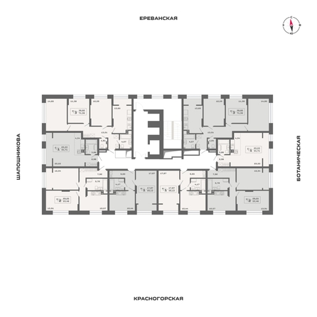 
  Продается 3-комн. квартира 71.36 м², в ЖК Ньютон, корпус 2. Фото 1.
