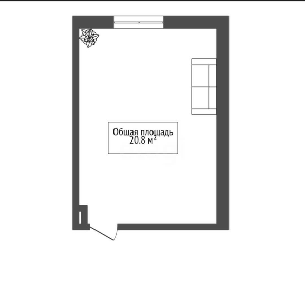 
  Продается комната 20.8 м². Фото 2.