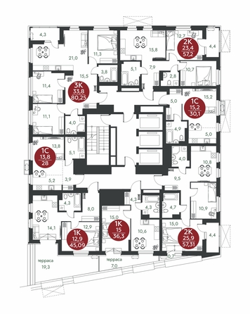 
  Продается 1-комн. квартира 45.09 м², в ЖК Скандинавские кварталы, дом 1. Фото 1.