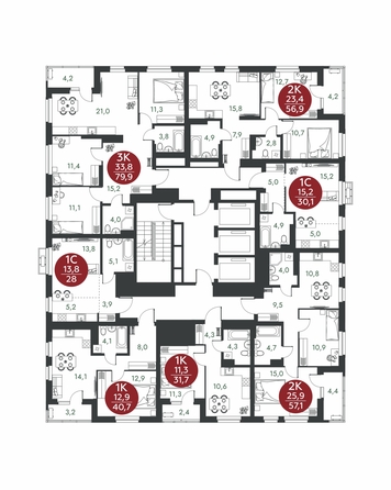
  Продается 3-комн. квартира 79.9 м², в ЖК Скандинавские кварталы, дом 1. Фото 1.