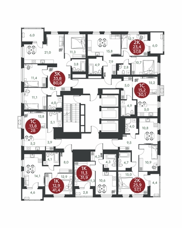 
  Продается 3-комн. квартира 80.8 м², в ЖК Скандинавские кварталы, дом 1. Фото 1.