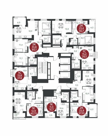 
  Продается 3-комн. квартира 80.1 м², в ЖК Скандинавские кварталы, дом 1. Фото 1.