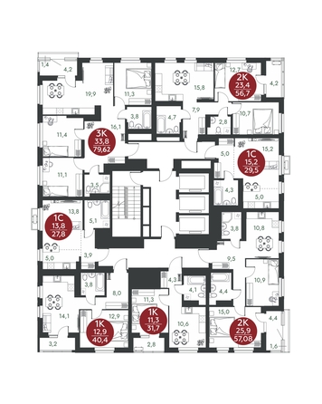 
  Продается 2-комн. квартира 57.08 м², в ЖК Скандинавские кварталы, дом 1. Фото 1.