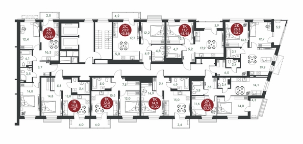 
  Продается 1-комн. квартира 41.3 м², в ЖК Скандинавские кварталы, дом 1. Фото 1.