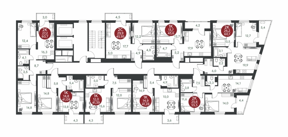 
  Продается 1-комн. квартира 41.28 м², в ЖК Скандинавские кварталы, дом 1. Фото 1.