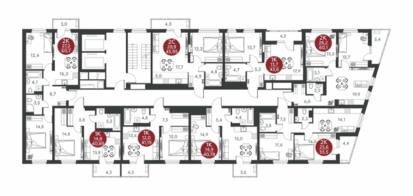 
  Продается 1-комн. квартира 41.19 м², в ЖК Скандинавские кварталы, дом 1. Фото 1.