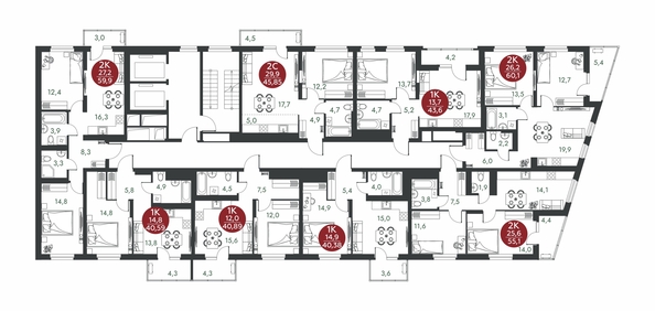 
  Продается 2-комн. квартира 55.1 м², в ЖК Скандинавские кварталы, дом 1. Фото 1.