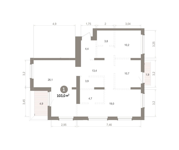 
  Продается 1-комн. квартира 103.02 м², в ЖК Лебедевский квартал, д 1. Фото 1.