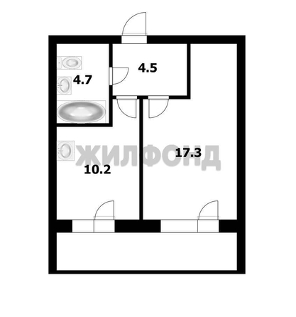 
  Продается 1-комн. квартира 36.7 м². Фото 14.