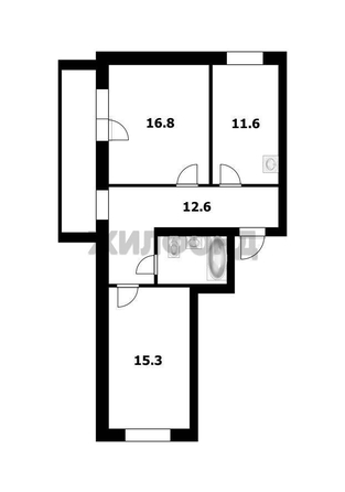 
  Продается 2-комн. квартира 60.8 м². Фото 12.