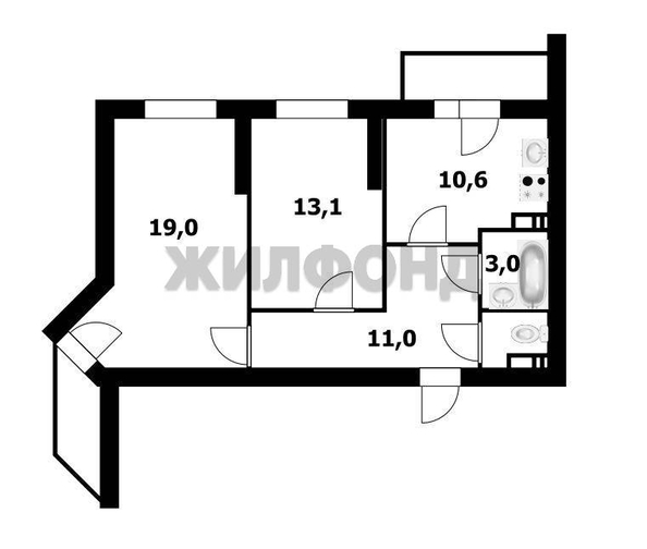 
  Продается 2-комн. квартира 58.6 м². Фото 16.