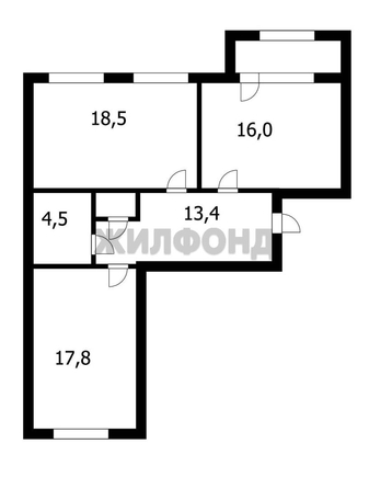 
  Продается 3-комн. квартира 72.8 м². Фото 14.